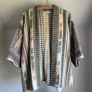 Anthropologie Andersen & Lauth Tapestry Woven Kimono Jacket Southwestern Blanket